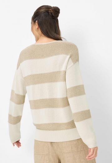 Пуловер в полоску