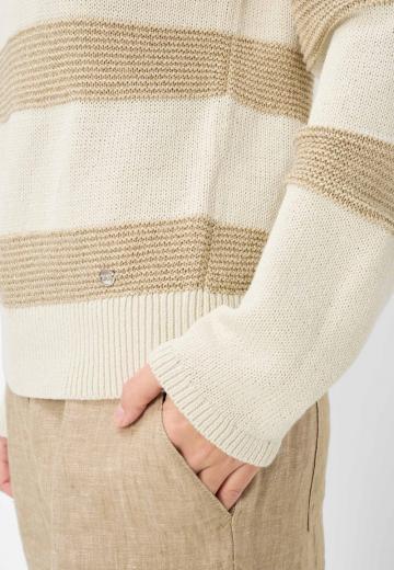 Пуловер в полоску