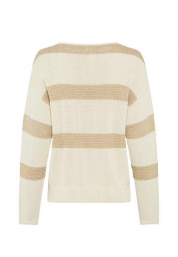 Пуловер в полоску