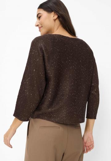 Пуловер с рукавом три четверти