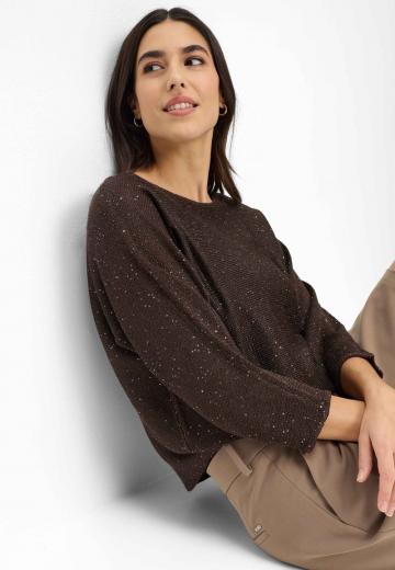 Пуловер с рукавом три четверти