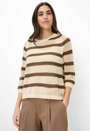 Пуловер с рукавом три четверти