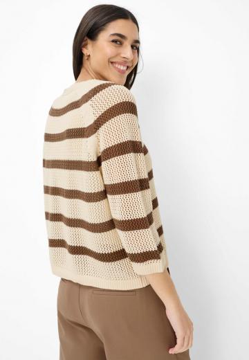 Пуловер с рукавом три четверти