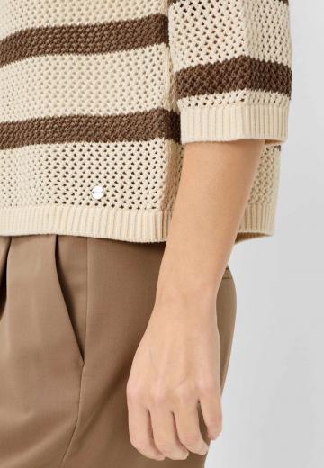 Пуловер с рукавом три четверти