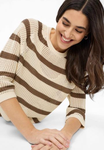 Пуловер с рукавом три четверти