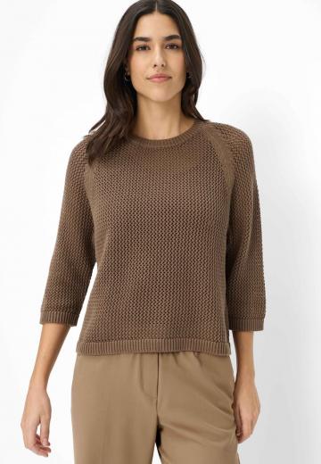 Пуловер с рукавом три четверти