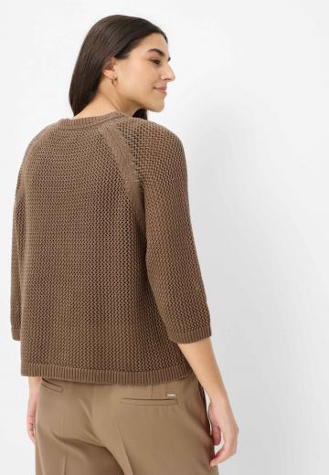 Пуловер с рукавом три четверти