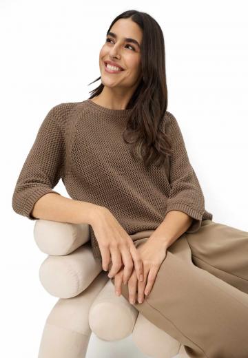 Пуловер с рукавом три четверти