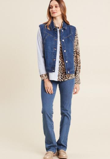 Джинсовая жилетка