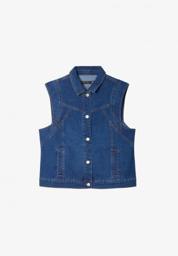 Джинсовая жилетка