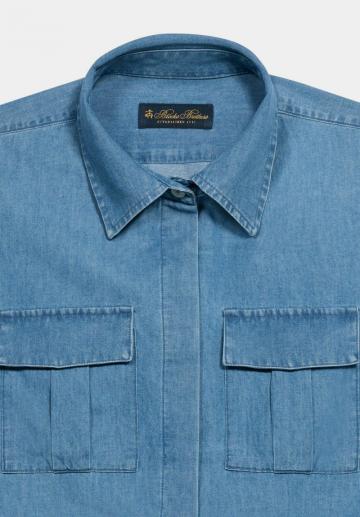 Джинсовая блузка