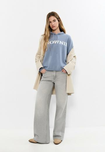 Пуловер с капюшоном