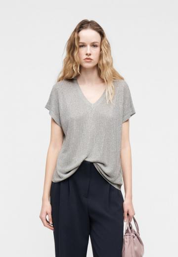 Пуловер с коротким рукавом