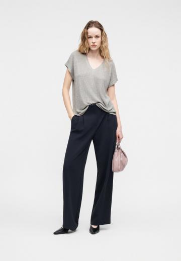 Пуловер с коротким рукавом