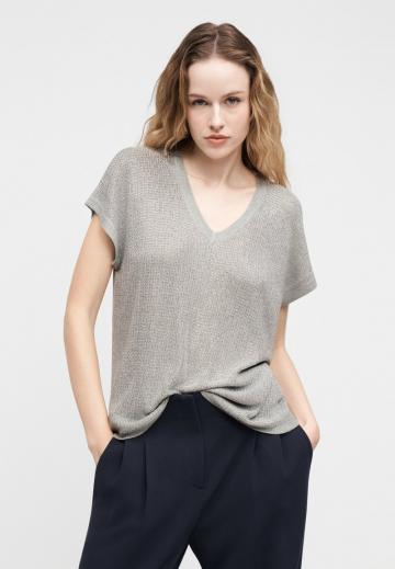 Пуловер с коротким рукавом