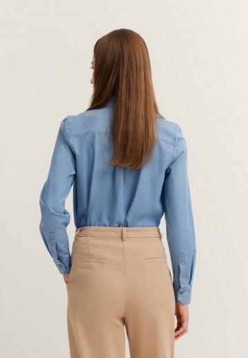 Джинсовая блузка