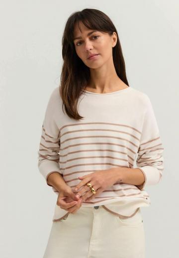 Пуловер в полоску