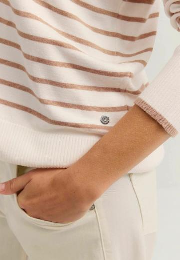 Пуловер в полоску