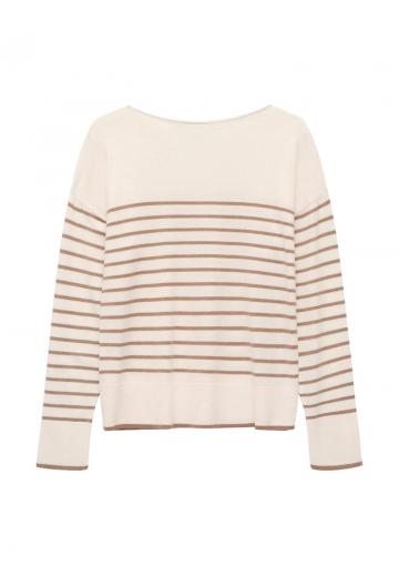 Пуловер в полоску