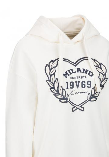 Пуловер с капюшоном