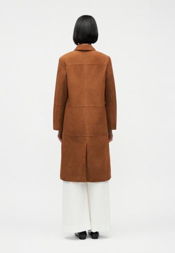 Пальто из искусственной кожи