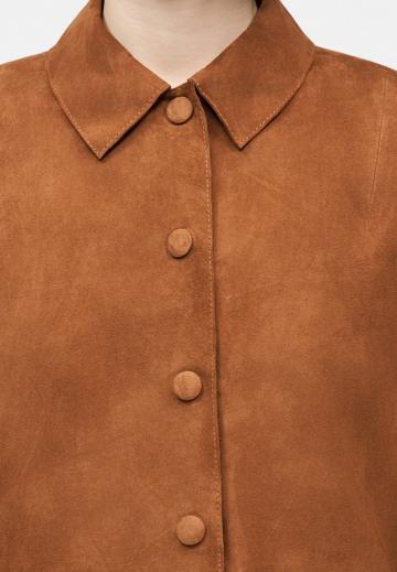 Пальто из искусственной кожи