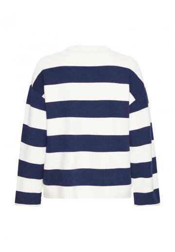 Пуловер в полоску