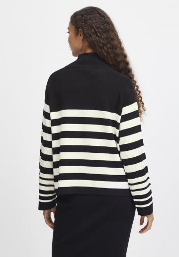 Пуловер в полоску