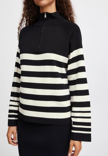 Пуловер в полоску