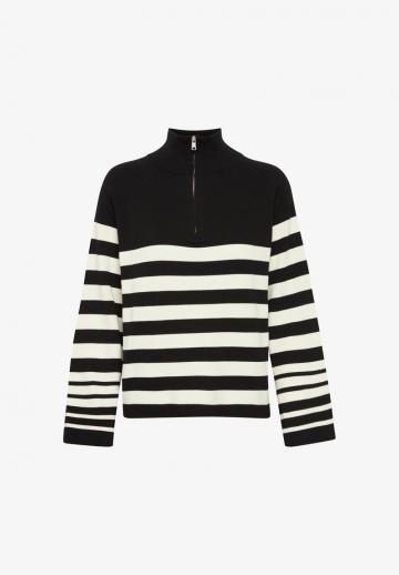 Пуловер в полоску