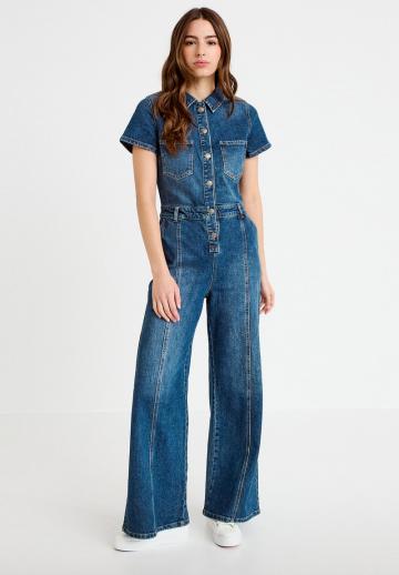 Джинсовый комбинезон