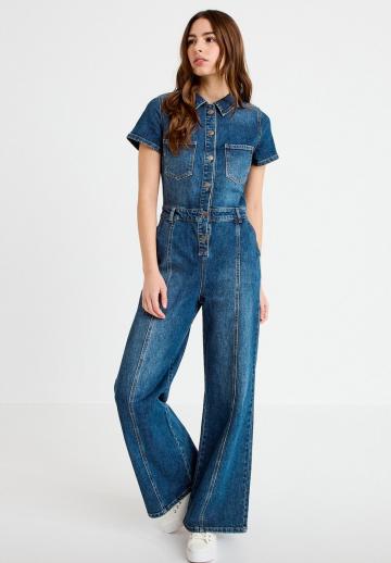 Джинсовый комбинезон