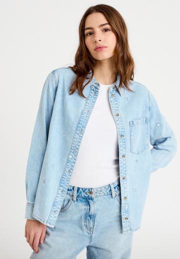 Джинсовая блузка