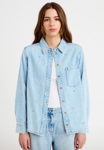 Джинсовая блузка