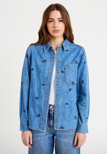 Джинсовая блузка