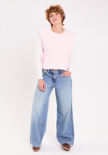 Пуловер без рукавов