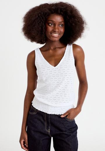 Блузка без рукавов