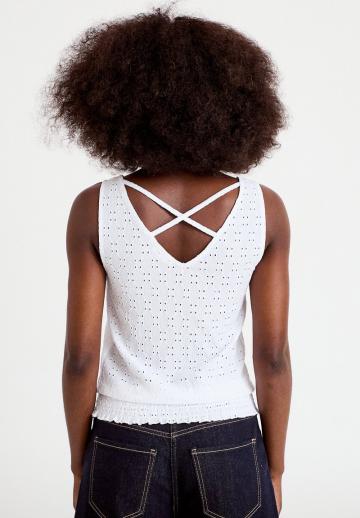 Блузка без рукавов