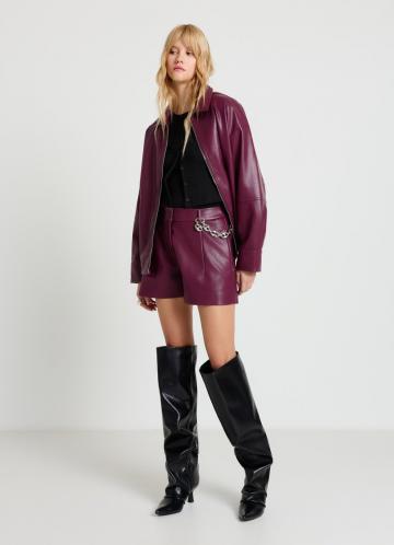 Кожаная юбка