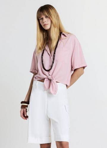 Юбка с накладными карманами