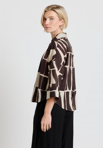 Атласная блузка