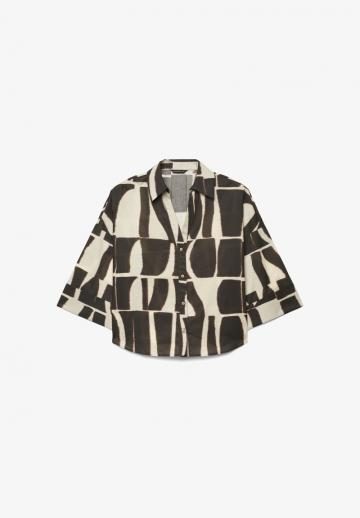 Атласная блузка