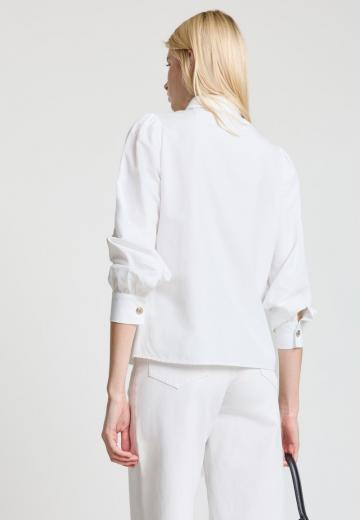 Атласная блузка