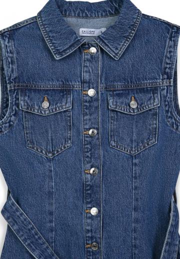 Джинсовая жилетка