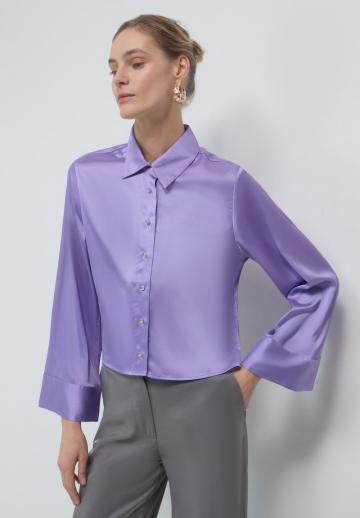 Атласная блузка