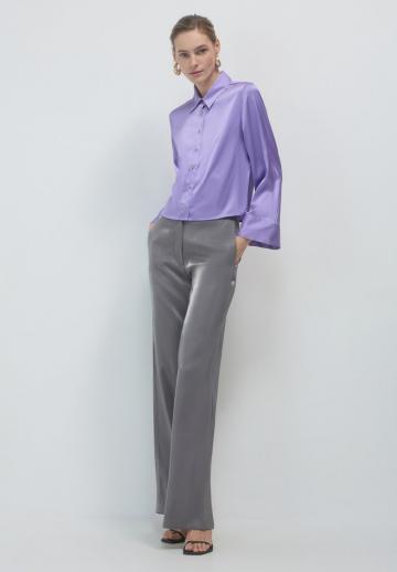 Атласная блузка