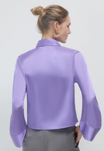 Атласная блузка