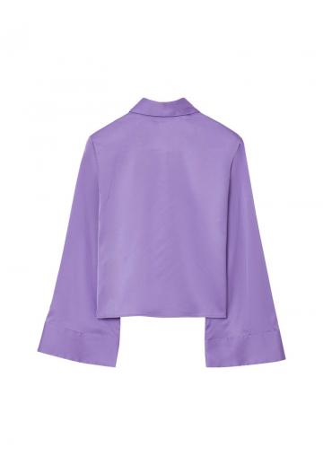 Атласная блузка