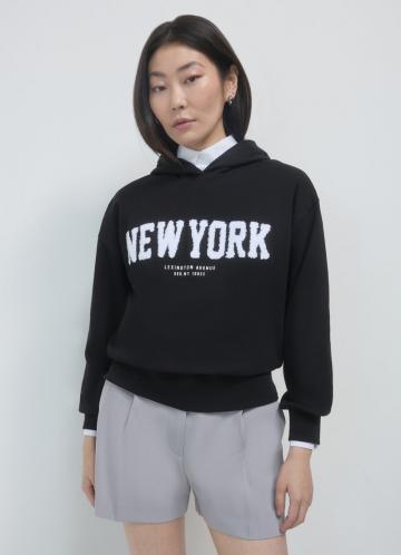 Пуловер с капюшоном