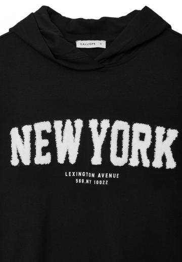 Пуловер с капюшоном